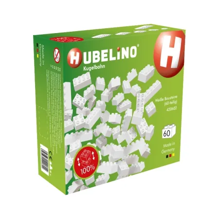 Hubelino Kuličková dráha - kostky bílé - 60 ks