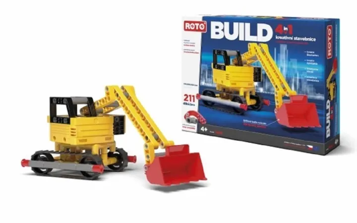 Efko Stavebnice Roto 4v1 - BUILD - 211 dílků