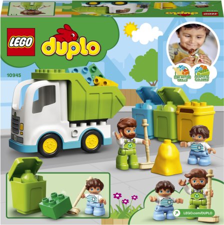 LEGO Duplo Town 10945 - Popelářský vůz a recyklování