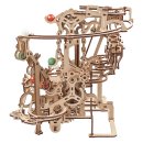 UGEARS 3D dřevěné mechanické puzzle - Kuličková dráha řetězová