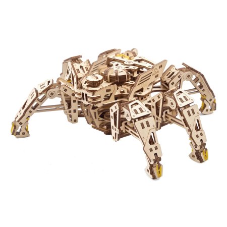 UGEARS 3D dřevěné mechanické puzzle - Šestinohý průzkumník (Hexapod)