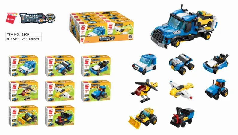 QMAN City Tow truck 1809 - komplet 8v1