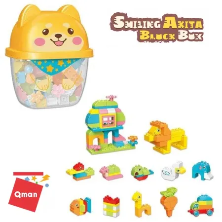 QMAN První kostky 5502 - Box s kostkami Akita