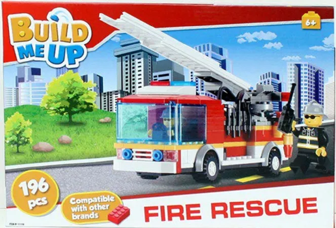 Mikro trading Stavebnice BuildMeUp - Hasičské auto (Fire rescue) - 196 ks