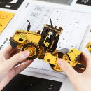 RoboTime 3D dřevěné puzzle - Silniční válec