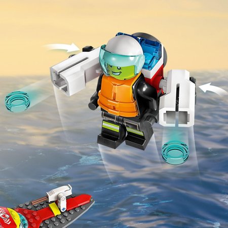 LEGO City 60373 - Hasičská záchranná loď a člun