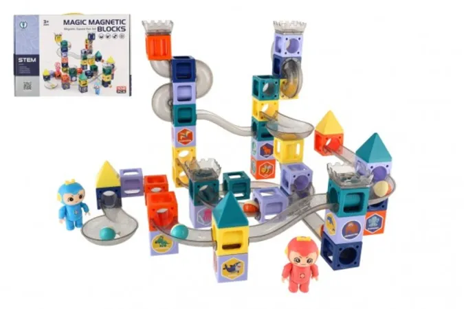 Teddies Kuličková dráha magnetická s figurkami - 102 ks