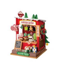 RoboTime 3D dřevěná skládačka - Miniatura domečku: Stánek s kakaem