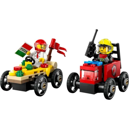 LEGO City 60458 - Závodní balíček: Rozvoz pizzy vs. hasičské auto