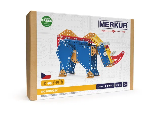 Merkur Stavebnice ZOO - Nosorožec - 212 dílků