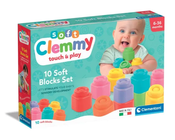 Clementoni Clemmy - měkké kostky - 10 ks