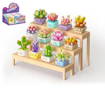 KOCO Stavebnice mini - Sukulent v květináči - mix druhů