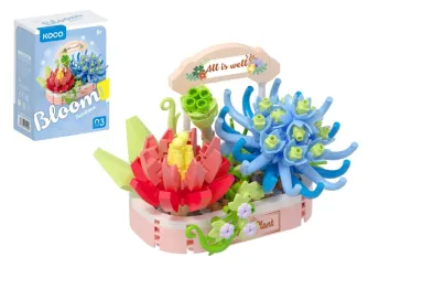 KOCO Stavebnice mini - Kouzlo sukulentů - 271 dílků