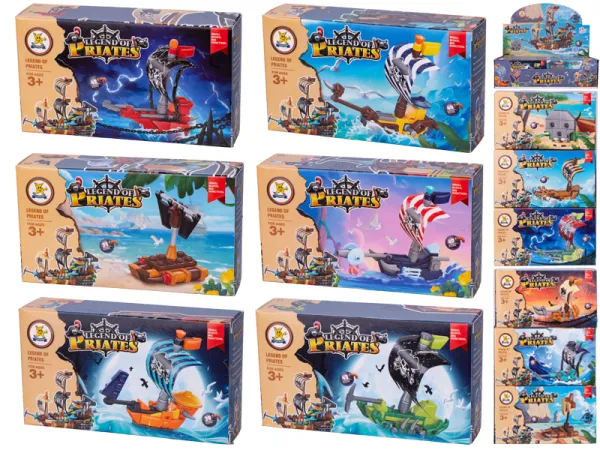 Mikro trading Stavebnice - PIRÁTI - 12 druhů