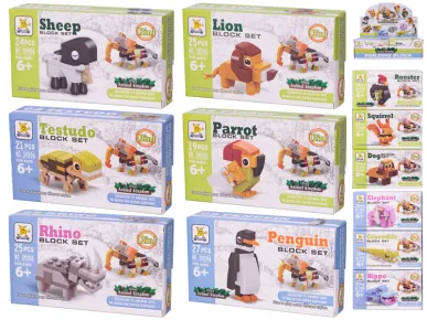 Mikro trading Stavebnice - ZVÍŘÁTKO - 12 druhů