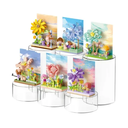 KOCO Stavebnice mini - Květinová scenérie - 6 druhů