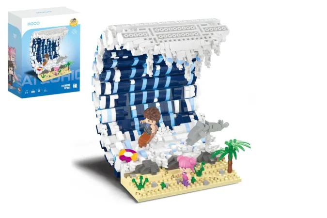 KOCO Stavebnice mini - Surfovací vlna - 1471 dílků