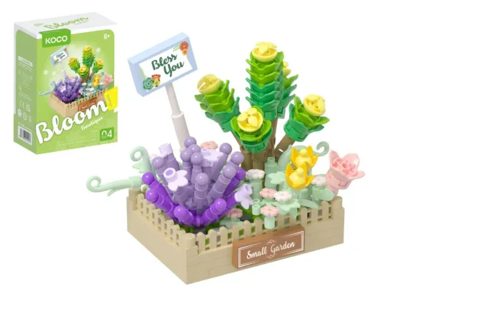 KOCO Stavebnice mini - Květinové aranžmá sukulentů - 232 dílků
