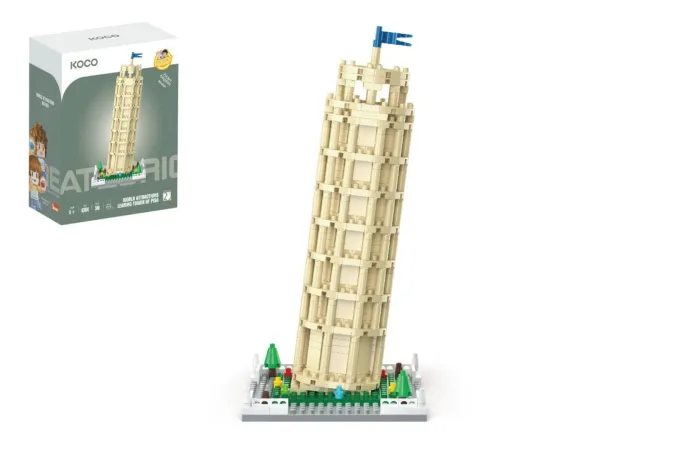 KOCO Stavebnice mini - Věž v Pise - 548 dílků