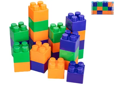 Mikro trading Kostky stavební - 9 cm - 24 ks v tašce