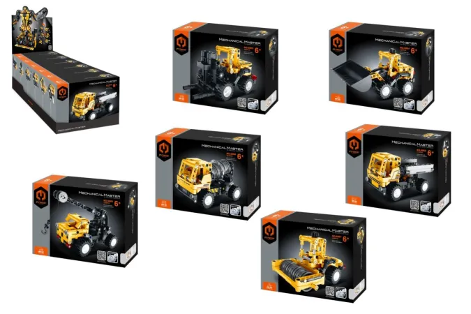 iM.Master Stavebnice Mechanical Master - Stavební stroj - 6 druhů