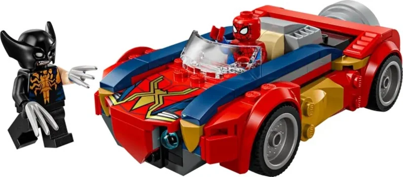 LEGO Marvel 76336 - Spider-Man a auto vs. venomizovaný Wolverine
