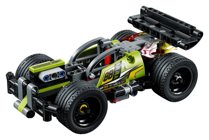 LEGO Technic 42072 - Zelený závoďák