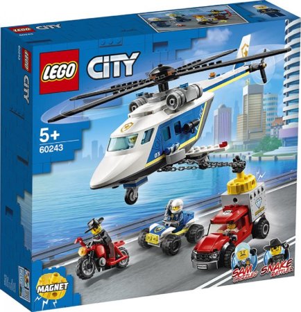 LEGO City 60243 - Pronásledování s policejní helikoptérou