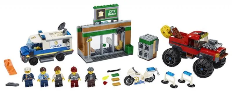 LEGO City 60245 - Loupež s monster truckem