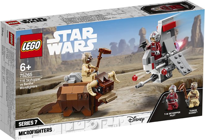 LEGO Star Wars 75265 - Mikrostíhačka T-16 Skyhopper vs. Bantha