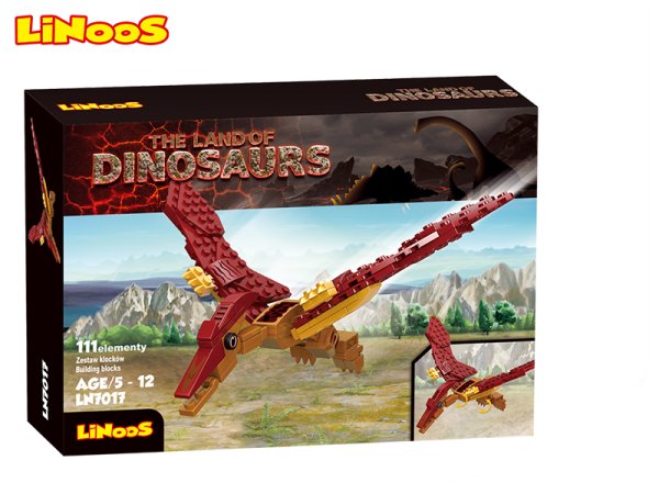 Mikro trading LiNooS stavebnice Dinosaurs - dinosaurus Pterodaktyl - 111 ks