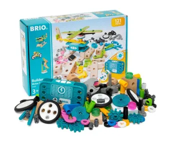 Brio Builder - stavebnice sada s motorem - 121 dílků