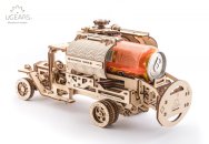 UGEARS 3D dřevěné mechanické puzzle - Náklaďák s cisternou UGM-11