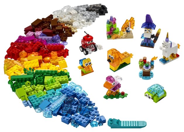 LEGO Classic 11013 - Průhledné kreativní kostky