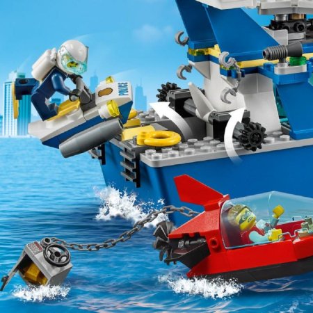 LEGO City 60277 - Policejní hlídková loď